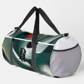 White Large Gym Duffel Bag Trend Abstrakt Green Duffle Bag (Rechte Ecke)