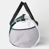 White Large Gym Duffel Bag Trend Abstrakt Green Duffle Bag (Rechts)