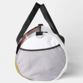 White Large Gym Duffel Bag Trend Abstrakt Powdery Duffle Bag (Rechts)