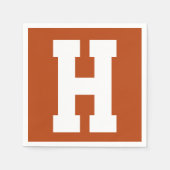 White Large Modern Initial | Rost Serviette (Vorderseite)