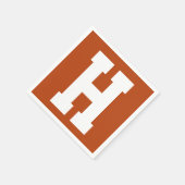 White Large Modern Initial | Rost Serviette (Ecke)