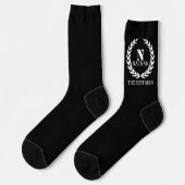 White Laurel Wreath Socks Socken (Linkes Detail)