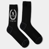 White Laurel Wreath Socks Socken (Rechts)