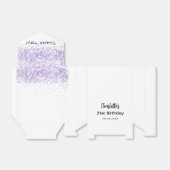 White Lavendel Name Vielen Dank Geschenkschachtel (Ungefaltet)