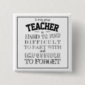 White Lehrer Vielen Dank für Ihr Dankeschön Gesche Button (Vorderseite)