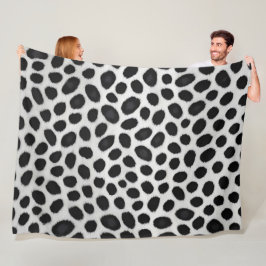 White Leopard Elegante Moderne Luxuskollektion Fleecedecke