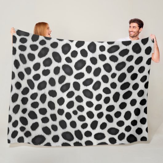 White Leopard Elegante Moderne Luxuskollektion Fleecedecke (Beispiel)