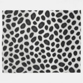 White Leopard Elegante Moderne Luxuskollektion Fleecedecke (Vorderseite (Horizontal))