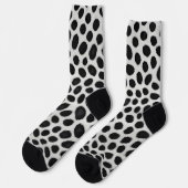 White Leopard Elegante Moderne Luxuskollektion Socken (Linkes Detail)