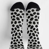White Leopard Elegante Moderne Luxuskollektion Socken (Oben)