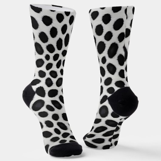 White Leopard Elegante Moderne Luxuskollektion Socken (Gewinkelt)