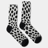 White Leopard Elegante Moderne Luxuskollektion Socken (Rechts)