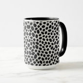 White Leopard Elegante Moderne Luxuskollektion Tas Tasse (VorderseiteRechts)