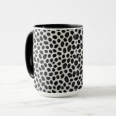 White Leopard Elegante Moderne Luxuskollektion Tas Tasse (Vorderseite Links)