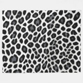 White Leopard Elegante Popular Luxury Collection Fleecedecke (Vorderseite (Horizontal))