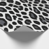 White Leopard Elegante Popular Luxury Collection Geschenkpapier (Ecke)