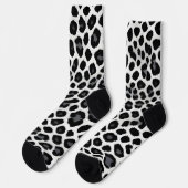 White Leopard Elegante Popular Luxury Collection Socken (Linkes Detail)