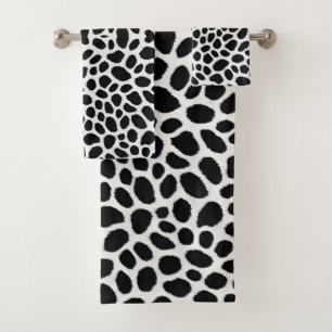 White Leopard Elegante Trendy Luxury Collection Badhandtuch Set