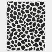 White Leopard Elegante Trendy Luxury Collection Fleecedecke (Vorderseite)