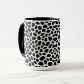 White Leopard Elegante Trendy Luxury Collection Tasse (Vorderseite Links)