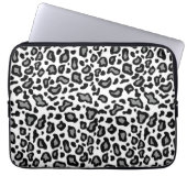 White Leopard Laptop Sleeve (Vorderseite)