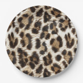 White Leopard Print Safari Party Lieferant ID1157 Pappteller (Vorderseite)