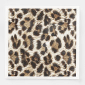 White Leopard Print Safari Party Lieferant ID1157 Serviette (Vorderseite)