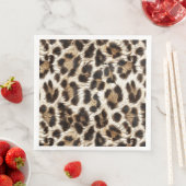White Leopard Print Safari Party Lieferant ID1157 Serviette (Beispiel)