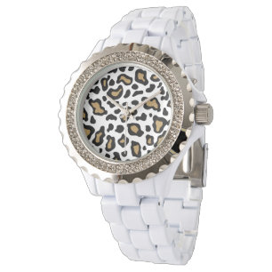 White Leopard Watch Armbanduhr