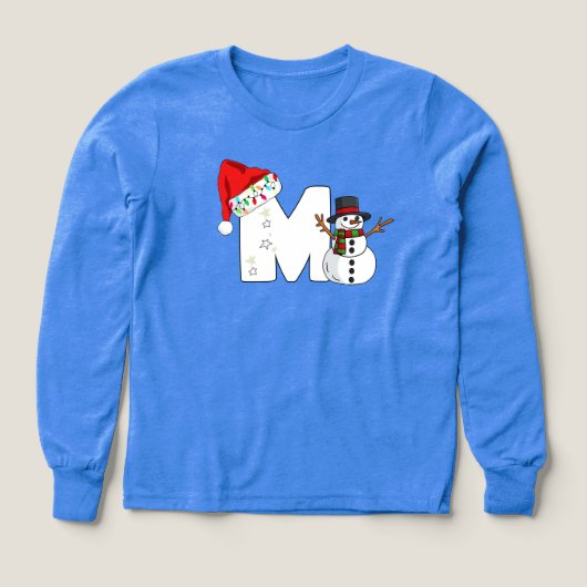 White letter m christmas gift  (Design Vorderseite)