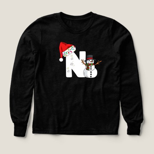 White letter n christmas gift (Design Vorderseite)