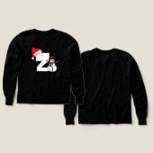 White letter z christmas gift (Design Vorder- & Rückseite)