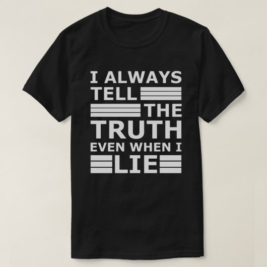 White Lie Party | Sarcastic Funny Movie Zitat T-Shirt (Design vorne)