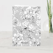 White Liebe und Dank Hübscher Script Foto Hochzeit Dankeskarte (Rückseite)