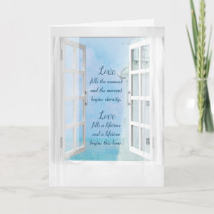 White Lighthouse Wedding Einladung