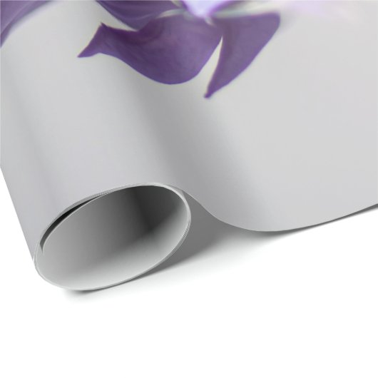 White Lila Lotus Blume Zen Geschenkpapier (Rolleneckpunkt)
