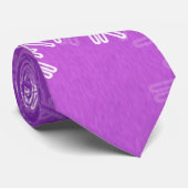 White Lila Snowflakes Minimalistischer Weihnachtsn Krawatte (Gerollt)