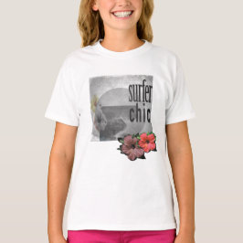 White-lilac-Island-Beach-Surf-T-Shirt für Kinder T-Shirt