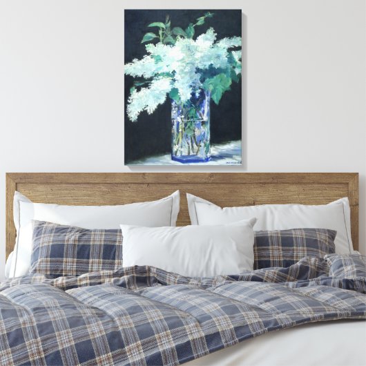 White Lilac von Edouard Manet Leinwanddruck (Insitu (Schlafzimmer))
