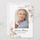 White Lilie Einladung (Vorderseite)