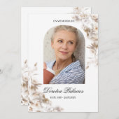 White Lilie Einladung (Vorne/Hinten)