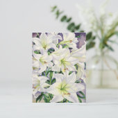 White Lilies 2008 Postkarte (Stehend Vorderseite)