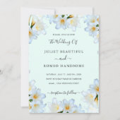 White Lilies Blume Hochzeitsvorlage (Vorderseite)