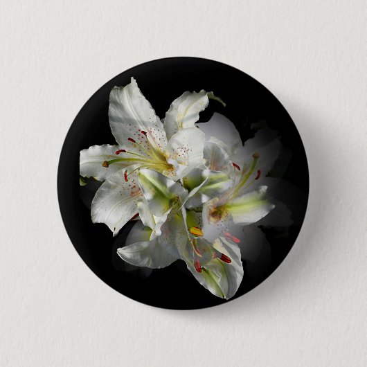 White Lilies Fantasy Button (Vorderseite)