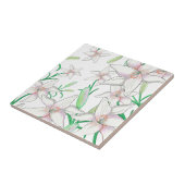White Lilies Fliese (Seite)