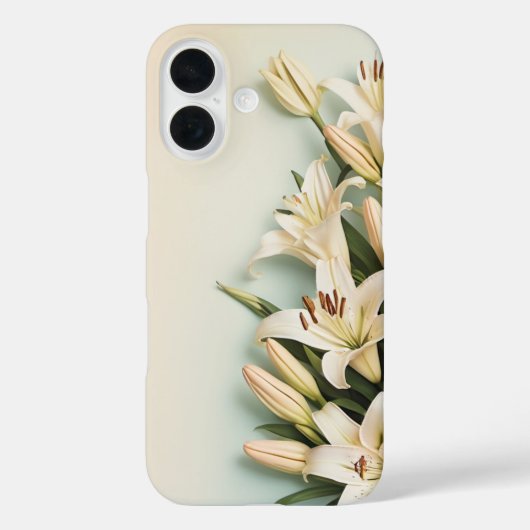 White Lilies Floral - iPhone/iPad Gehäuse Case-Mate iPhone Hülle (Rückseite)