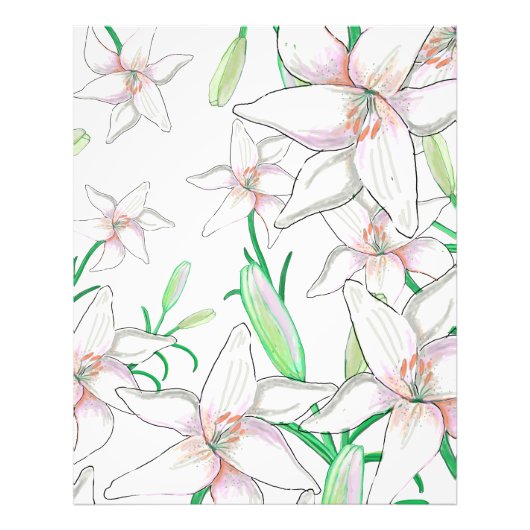 White Lilies Fotodruck (Vorne)