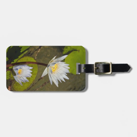 White Lilies Gepäckanhänger (Vorderseite horizontal)