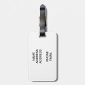 White Lilies Gepäckanhänger (Rückseite vertikal)