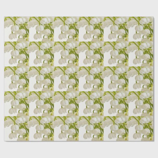 White Lilies Geschenkpapier (Flach)